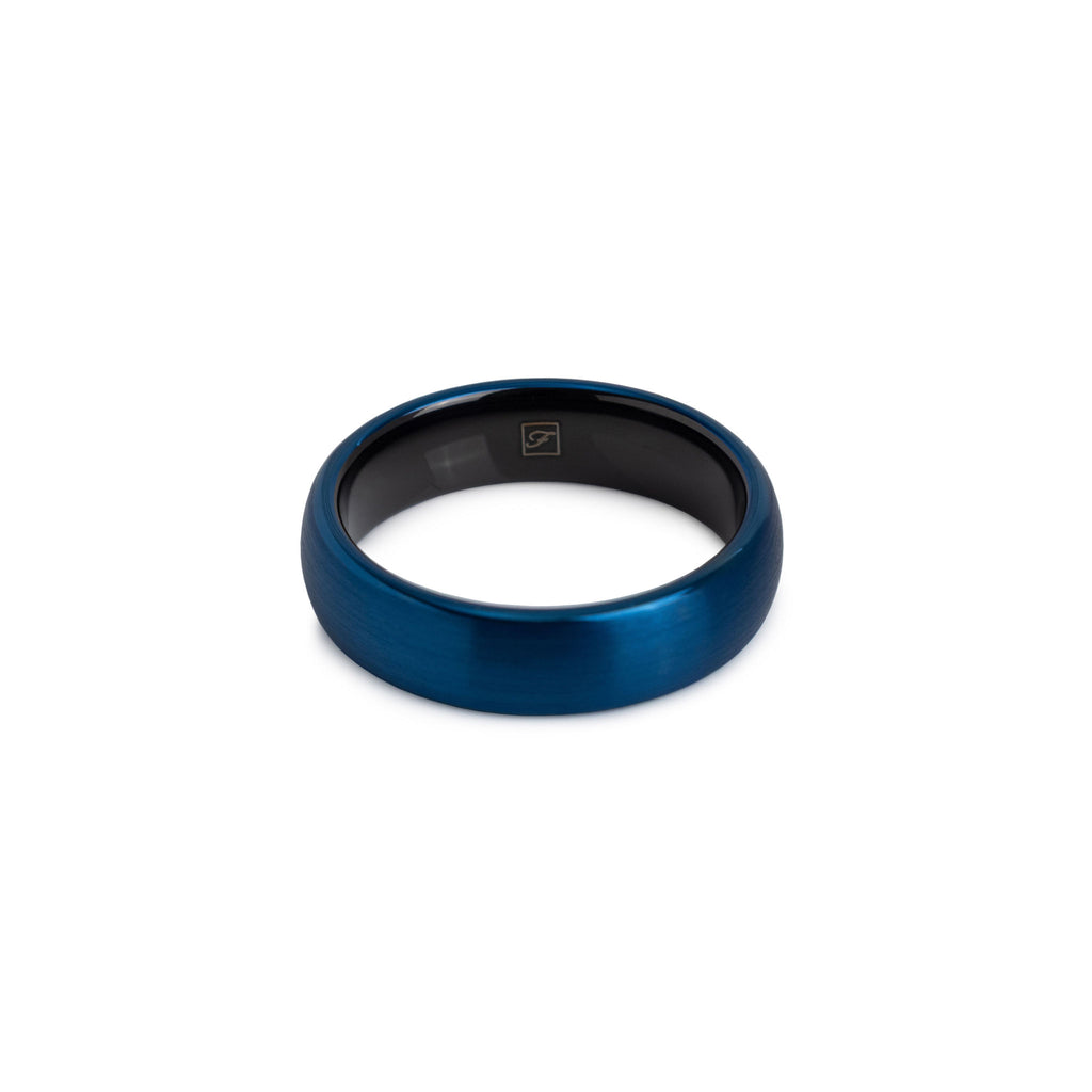 The Brushed Blue Tungsten 6D (6mm D-Ring)