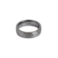 The Hammered Tungsten 6F (6mm Flat Ring)