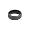 The Sandblasted Tungsten 8B (8mm Bevelled Ring)